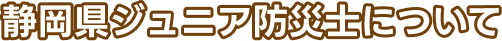 静岡県ジュニア防災士について